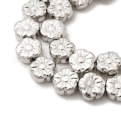 Стеклянные бусины с гальваническим покрытием  EGLA-F166-10P