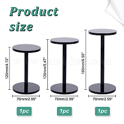 3 шт. 3 размера акриловые подставки для дисплеев ODIS-WH0025-86