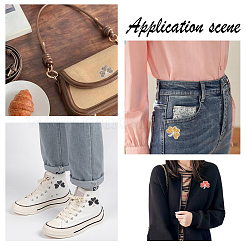 8 шт. 4-х цветные пластиковые стразы горячей фиксации&nbsp;DIY-FG0003-62