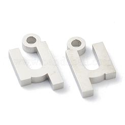 Breloques en acier inoxydable 304 anti-ternissement&nbsp;STAS-G244-01M
