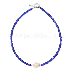 9 шт. 9 варианта ожерелья из искусственной бирюзы в виде морской черепахи с бусинами из стекла для женщин&nbsp;NJEW-JN05930