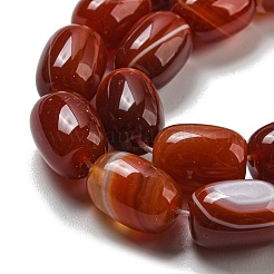 Натуральный полосатый агат / полосатые агатовые бусы&nbsp;G-A223-D12-01C