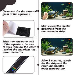 12шт прямоугольный самоклеящийся термометр для домашних животных&nbsp;AJEW-DR0002-33