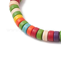 Синтетический бирюзовые бисером браслеты простирания&nbsp;BJEW-JB12067