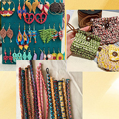 1 рулон экологически чистого корейского вощеного полиэфирного шнура&nbsp;YC-SP0001-03I