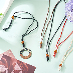 20 шт. 4-цветный регулируемый вощеный полиэстеровый шнур для изготовления ожерелий&nbsp;NJEW-TA00203