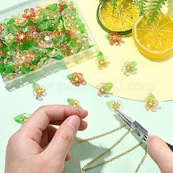 100 шт. акриловые цветочные подвески&nbsp;PALLOY-CJ00113