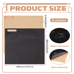 6 лист ткани для флокирования ювелирных изделий&nbsp;AJEW-LP0004-10