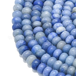 Природные голубые авантюрин бисером пряди G-P575-A02-8x5mm-03