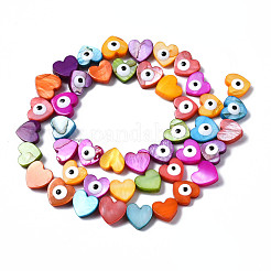 Нити бусин из натуральных пресноводных ракушек SHEL-S278-017