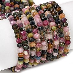 Натуральный турмалин бисер нитей G-RM250101-N13