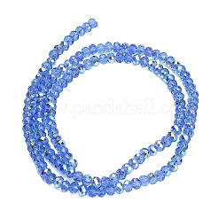 Chapelets de perles en verre électroplaqué&nbsp;GL-CBAA615-03H
