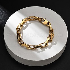 Ионное покрытие (ip) 304 нержавеющая сталь трос цепи браслеты для мужчин&nbsp;BJEW-U017-01G