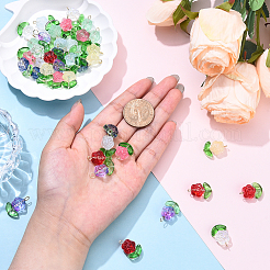 10шт стеклянные подвески PALLOY-YW00063-01