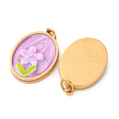 Подвески из нержавеющей стали 304 с эмалью&nbsp;STAS-U061-43G-03