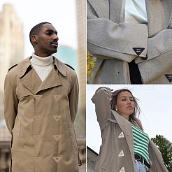 16 шт. 8-х цветные пуговицы из искусственной кожи с 2 отверстиями&nbsp;BUTT-CL0001-03