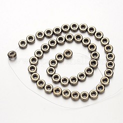 Electroplate non magnetici ematite sintetico fili di perline&nbsp;G-F300-03B-08