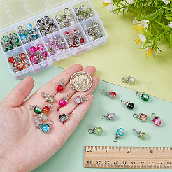 100шт 10 цвета подвески из сплава стекла&nbsp;PALLOY-PH01831