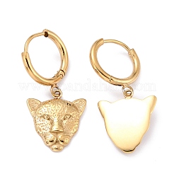 Серьги-кольца Huggie Hoop из нержавеющей стали 316 с ионным покрытием (IP) EJEW-L258-03G