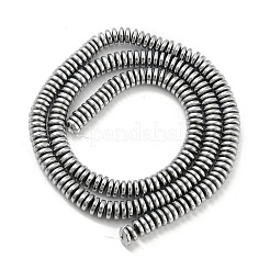 Гальванические нити из синтетических немагнитных гематитовых бусин G-Z032-C02-04P