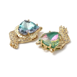 Латунь с подвесками из стекла k9 и стразами&nbsp;KK-C024-48KCG