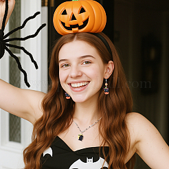 80 шт. 8 стиля подвески из непрозрачной смолы на тему Хэллоуина&nbsp;RESI-UN0001-10