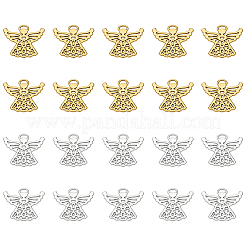 20 pièces 2 couleurs pendentifs en alliage de style tibétain&nbsp;FIND-LP0002-56