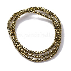 Стеклянные бусины с гальваническим покрытием &nbsp;EGLA-H107-01A-FP01