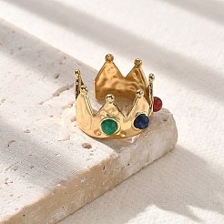 Кольца из натурального сердолика STAS-Z112-09G-01