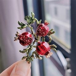 Гранатовые эмалевые булавки PW-WGDC38F-01