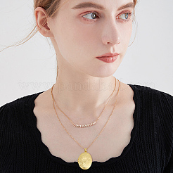 6шт латунные подвески-медальоны KK-BBC0015-50