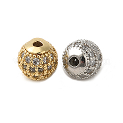 Perline in ottone zirconi&nbsp;ZIRC-F001-02-6MM