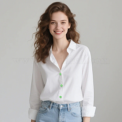 60 шт. 6-х цветные пуговицы с тремя отверстиями на пластиковой ножке&nbsp;BUTT-CY0001-26A