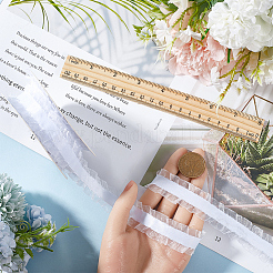 10 ярд плиссированной кружевной отделки из полиэстера OCOR-WH0080-93A