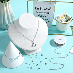 Цепочки-скрепки из нержавеющей стали 304 длиной 10 м с 50 открытыми соединительными кольцами и 20 карабинами-лобстерами FIND-SC0012-56B