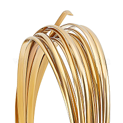 Fil de laiton demi-rond pour la fabrication de bijoux&nbsp;CWIR-WH0003-02