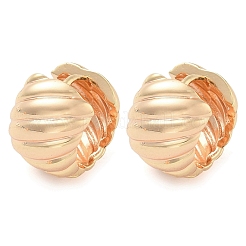 Стойка покрытие кольцо латунные серьги-кольца&nbsp;EJEW-M090-02G