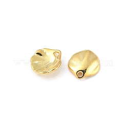 Dijes de hoja de loto de latón&nbsp;X-KK-V015-19G