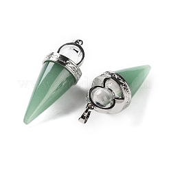 Pendentifs en aventurine vert naturel&nbsp;G-F777-06P-06