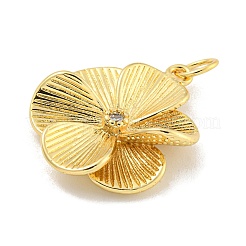 Стойки обшивки латунь микро проложить Циркон подвеску&nbsp;KK-C059-01G