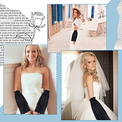 Свадебные нейлоновые нарукавники для женщин AJEW-WH20007-91B