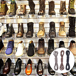 3 пара 3-х цветных круглых вощеных шнурков для ботинок OCOR-CL0001-01