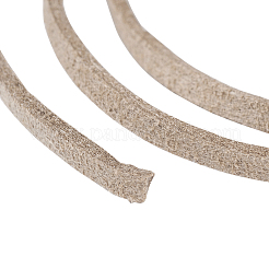 Cordon en faux suède de couleur kaki foncé&nbsp;X-LW-R003-23