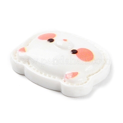 Undurchsichtige Cabochons aus Kunstharz mit Tiermotiv&nbsp;LS-RESI-E046-01D