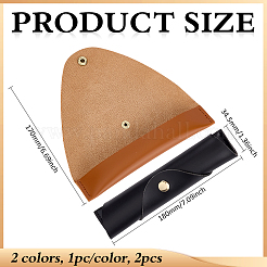 2 шт. двухцветный чехол для ручки-роллера из искусственной кожи&nbsp;ABAG-MA0001-01