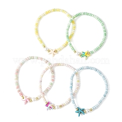 Armbänder aus gefärbten&nbsp;BJEW-JB14344