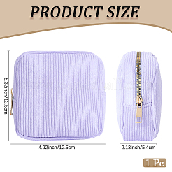 Косметички из вельветовой ткани на молнии AJEW-WH20017-50G