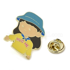 Брошь с эмалью из цинкового сплава для девочек JEWB-R022-01C