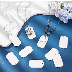 201 нержавеющая сталь штампованные пустые бирки подвески STAS-SC0008-97P-02