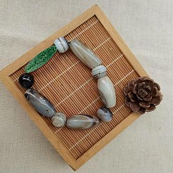 8шт 4 цвета обычные бусины лэмпворк FOIL-AR0001-01